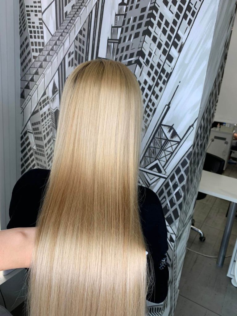 Окрашивание волос блонд
